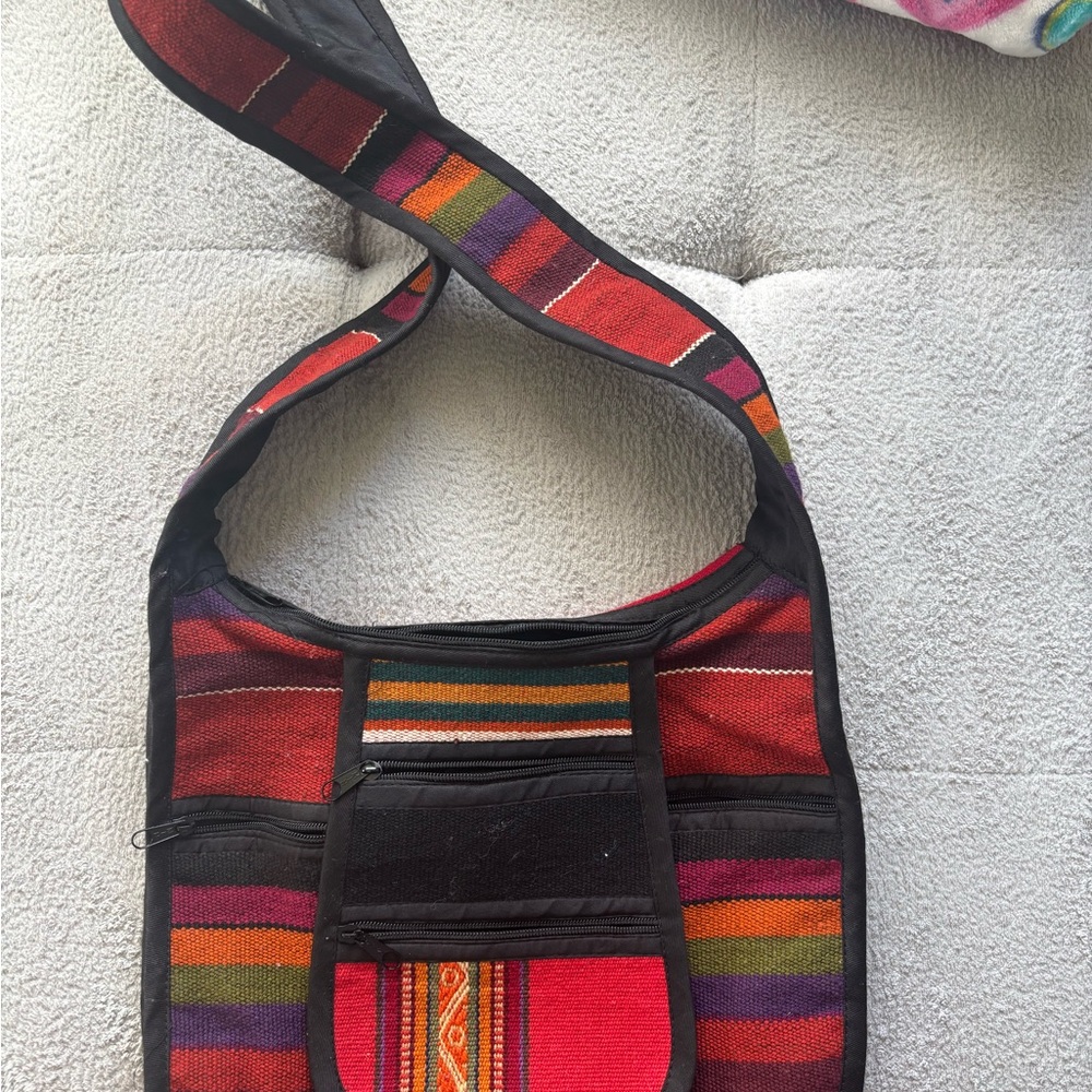 Multicolor Striped Crossbody Bag from Mex